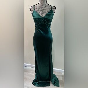 Dark Green Cocktail Gown